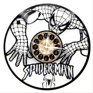 SPIDERMAN vinyl record clock